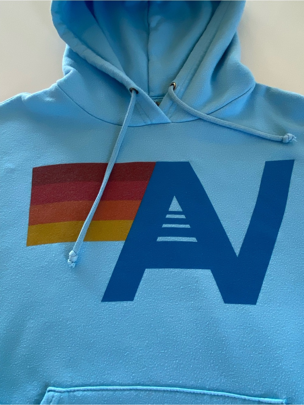 AVIATOR NATION Logo Hoodie in Light Blue 🌈 Unisex XS - Picture 6 of 17